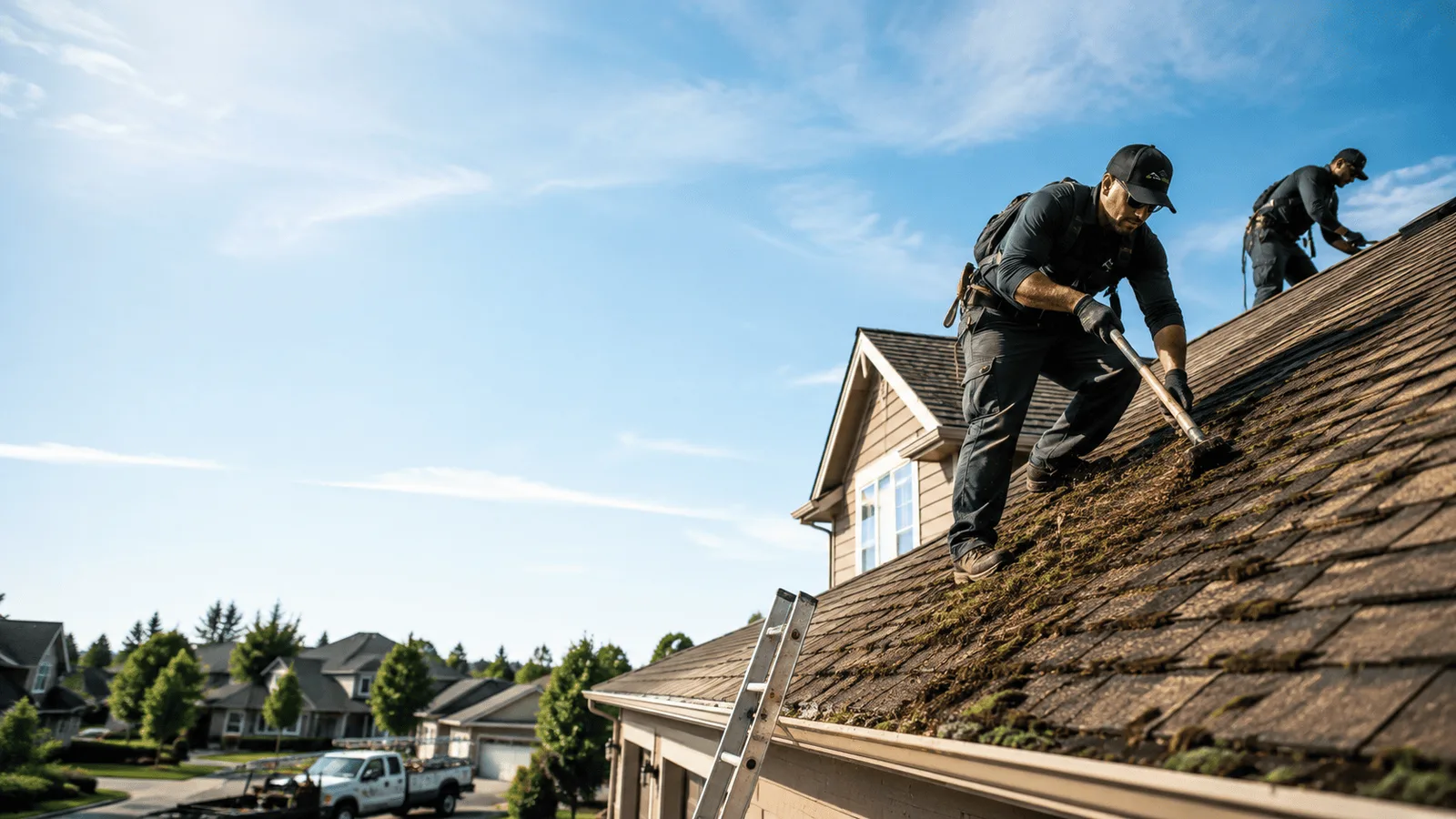 Roof Moss Removal in Drums, PA near me